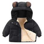 Veste d’Hiver Enfant Doublée avec Capuche Ours