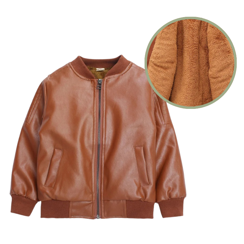 Veste en Cuir Enfant Garçon