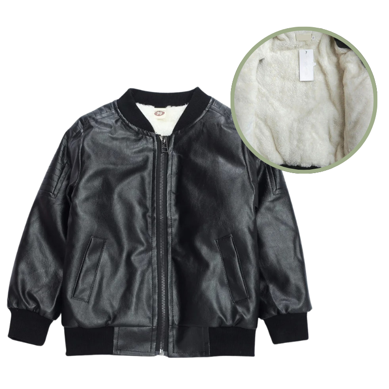 Veste en Cuir Enfant Garçon