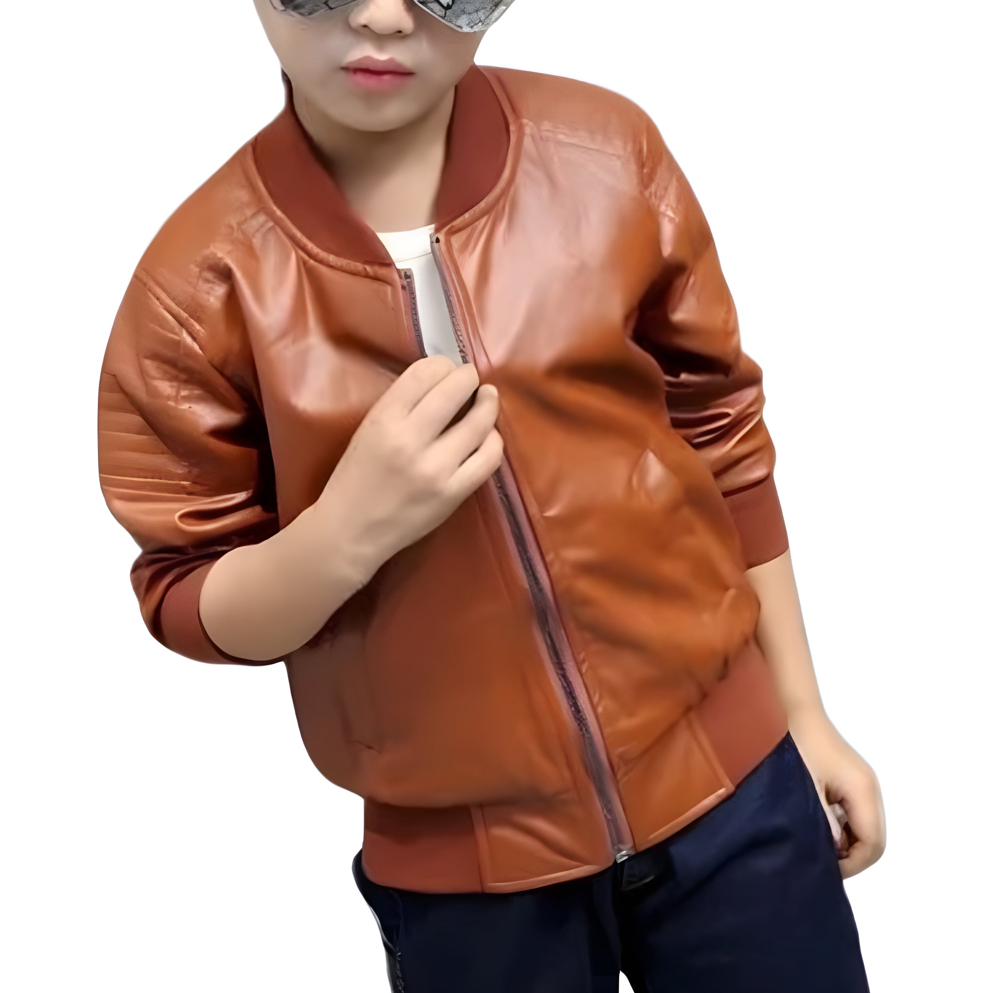 Veste en Cuir Enfant Garçon