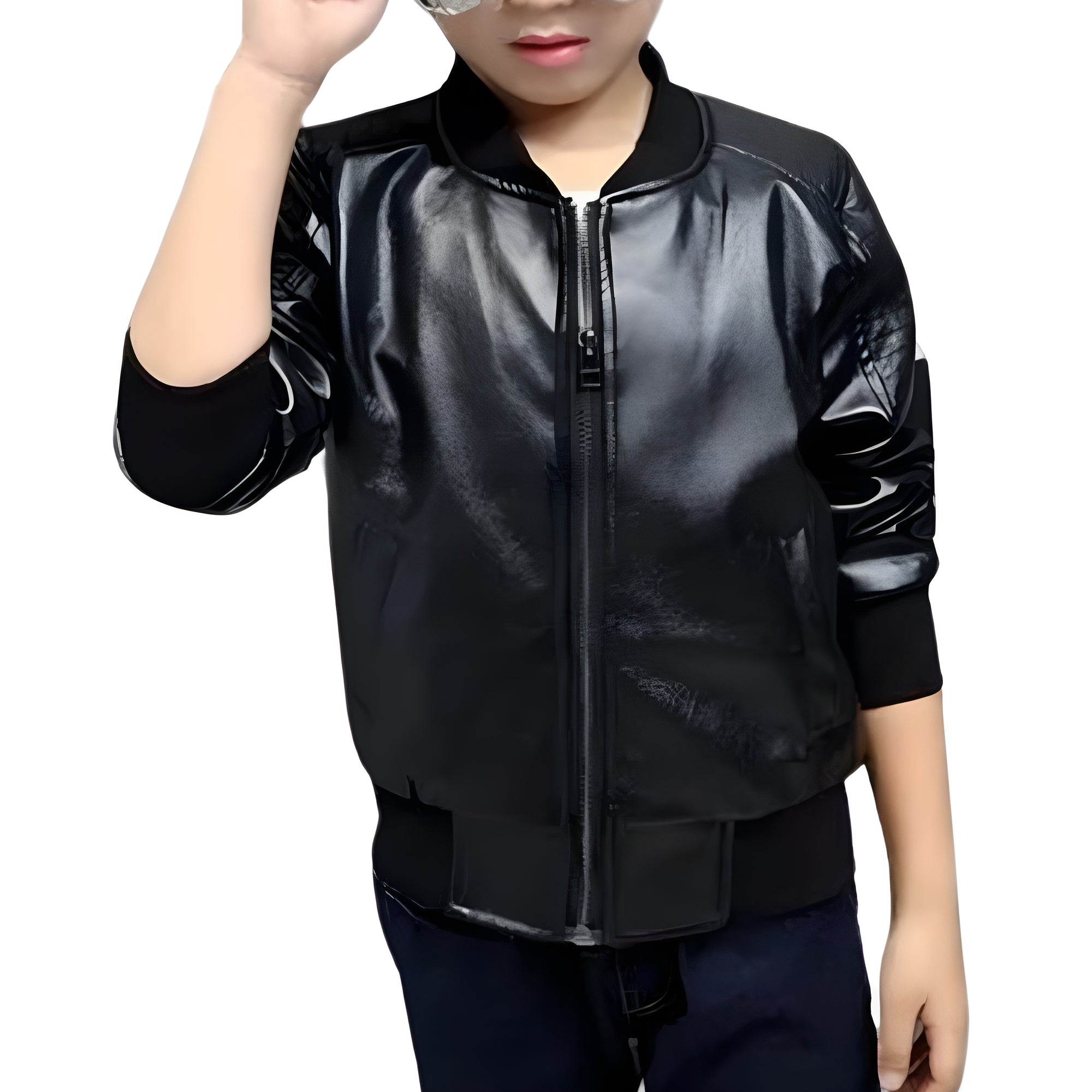 Veste en Cuir Enfant Garçon