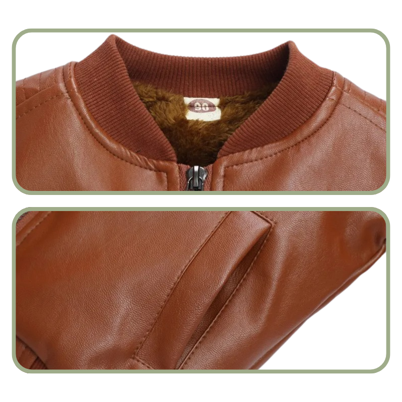 Veste en Cuir Enfant Garçon