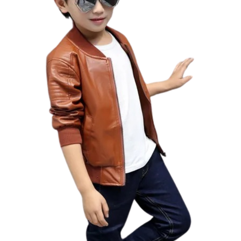 Veste en Cuir Enfant Garçon