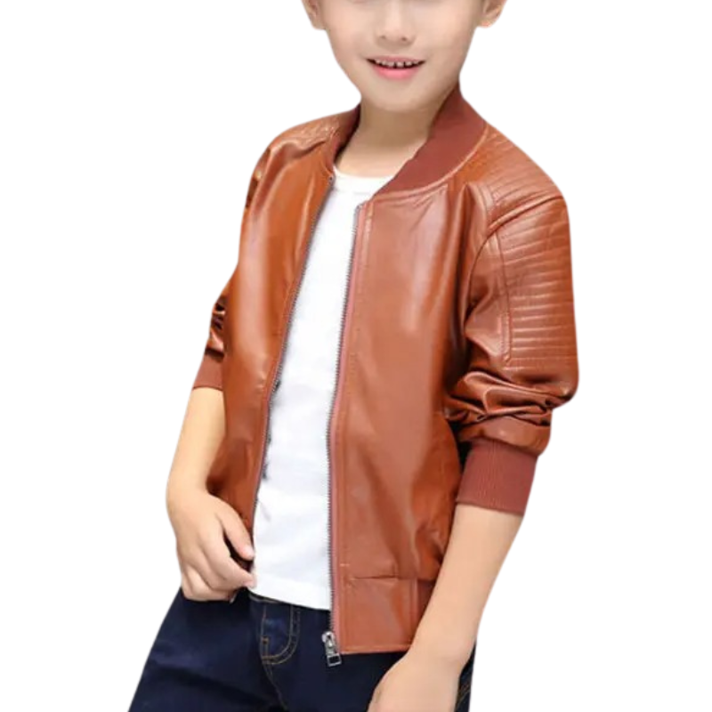 Veste en Cuir Enfant Garçon