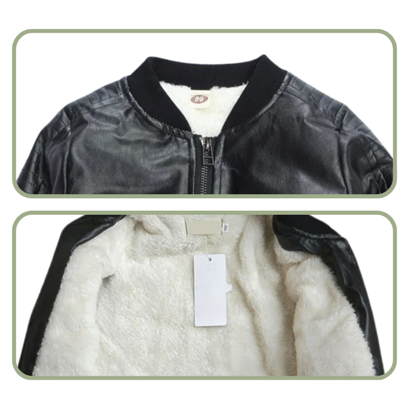 Veste en Cuir Enfant Garçon