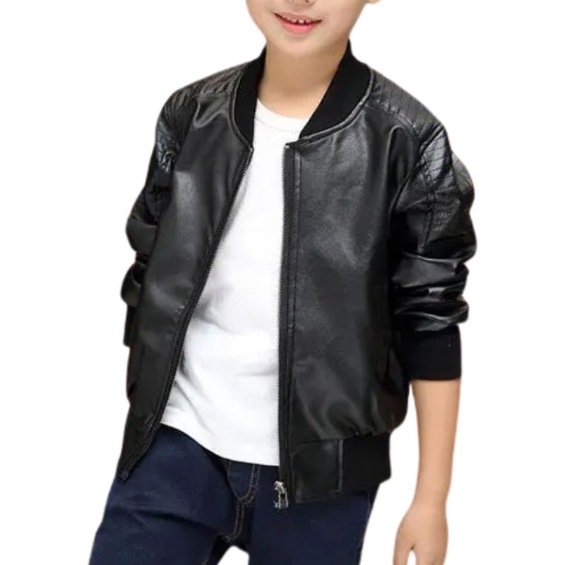 Veste en Cuir Enfant Garçon
