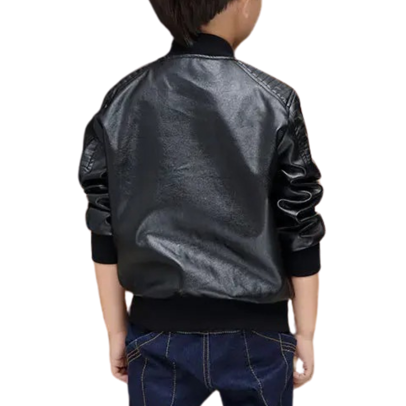 Veste en Cuir Enfant Garçon