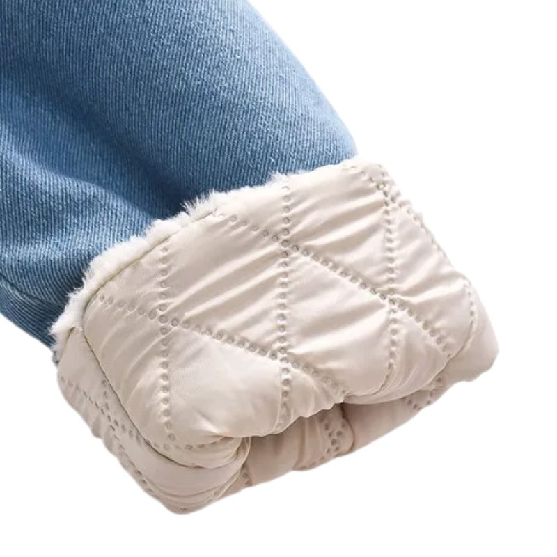 Veste en Jean Doublée Enfant avec Capuche Lapin