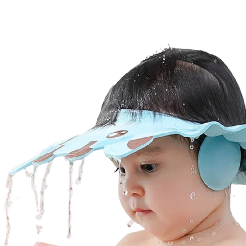 Visière de Bain Pour Bébé - Protection des Yeux et des Oreilles