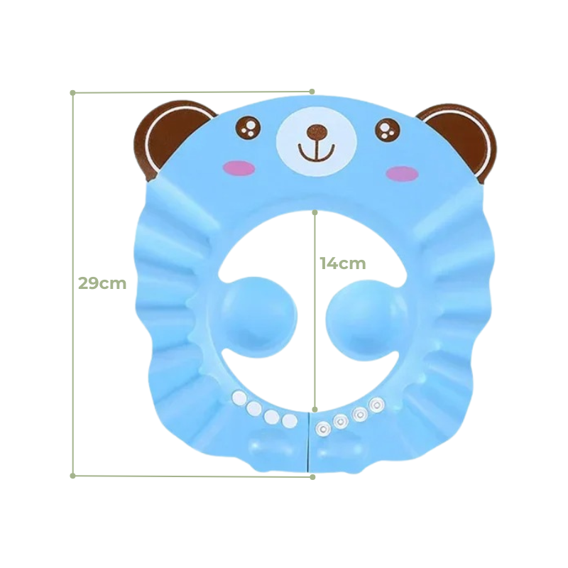 Visière de Bain Pour Bébé - Protection des Yeux et des Oreilles
